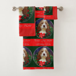 Conjunto De Toalhas Petit Basset Griffon Vendeen Natal