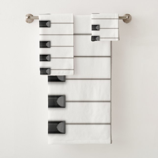 Conjunto De Toalhas Piano Keys Giant (Insitu)