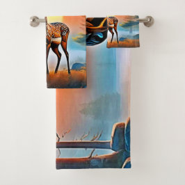 Conjunto De Toalhas Pico de Crivo ouro