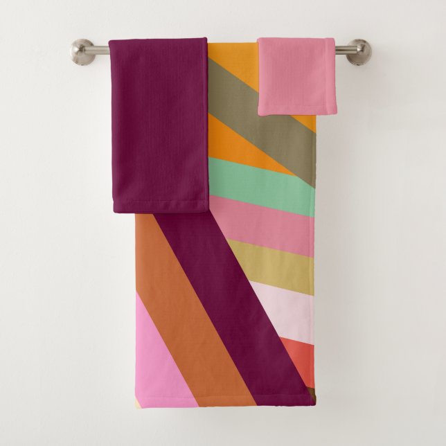 Conjunto De Toalhas Picos dos anos 70 (Insitu)