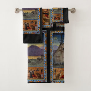Conjunto De Toalhas Piegan-Blackfoot