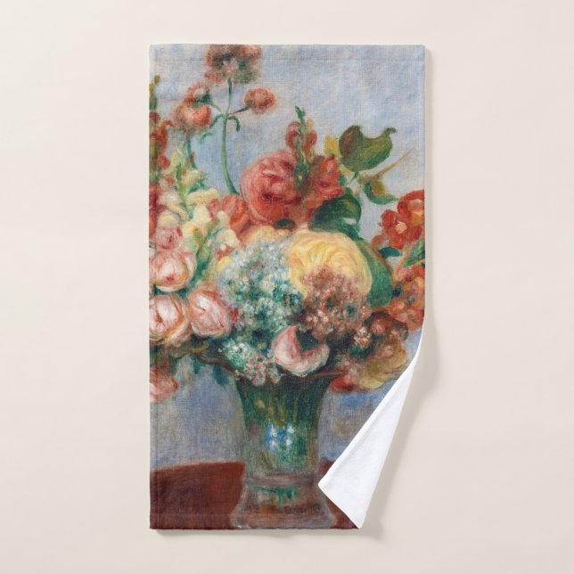 Conjunto De Toalhas Pierre-Auguste Renoir - Flores em um Vase (Toalha de mão)