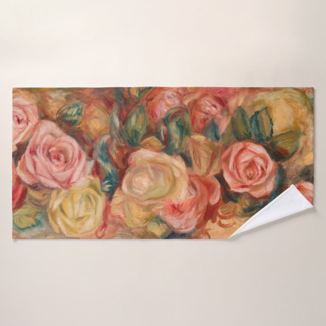 Conjunto De Toalhas Pierre-Auguste Renoir - Rosas (Toalha de Banho)