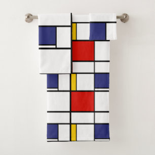 Conjunto De Toalhas Piet Mondrian, Composição C