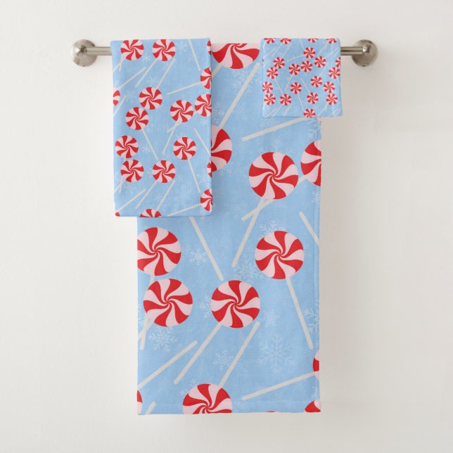 Conjunto De Toalhas Pimenta-de-menta-pimenta-doce Mintas Natal (Insitu)