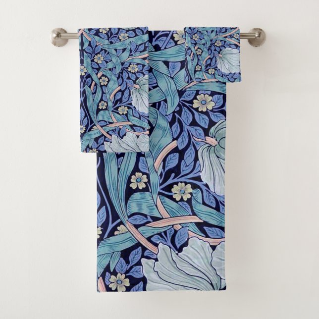 Conjunto De Toalhas Pimpernel Blue, William Morris (Insitu)