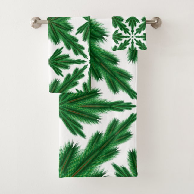 Conjunto De Toalhas Pine Mandala Towel Set (Insitu)