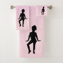 Conjunto De Toalhas Pink Pequeno Dançarino Mais Alto