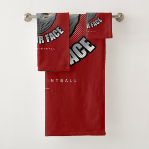 Conjunto De Toalhas Pintball Na Sua Face
