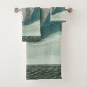 Conjunto De Toalhas Pintura de aves selvagens do Ártico Tern Audubon