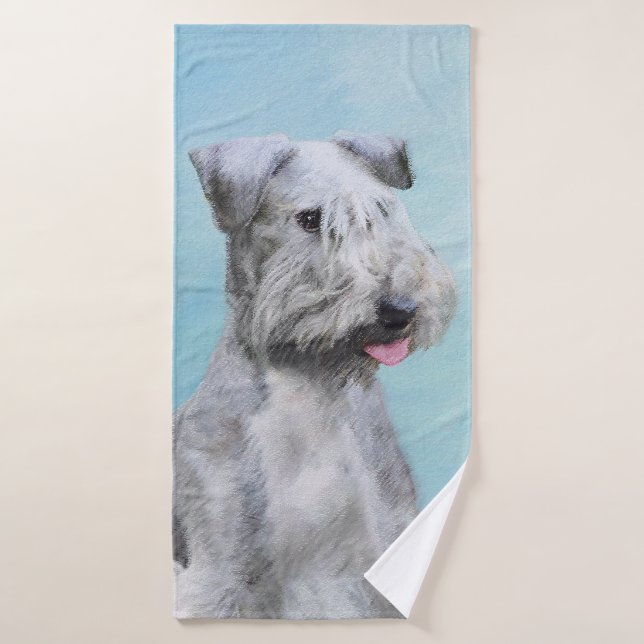 Conjunto De Toalhas Pintura de Cesky Terrier - Arte de Cachorro Origin (Toalha de Banho)