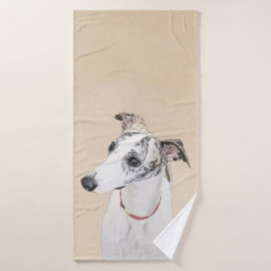 Conjunto De Toalhas Pintura de chicote - Arte de Cão Original Bonita