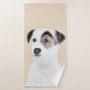 Conjunto De Toalhas Pintura de Parson Jack Russell Terrier - Arte Cani