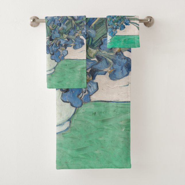 Conjunto De Toalhas Pintura de Vaso de Íris de Van Gogh Impressionismo (Insitu)