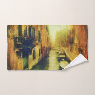 Conjunto De Toalhas Pintura do Canal de Veneza
