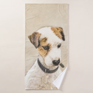 Conjunto De Toalhas Pintura do Parson Jack Russell Terrier - Arte Cani