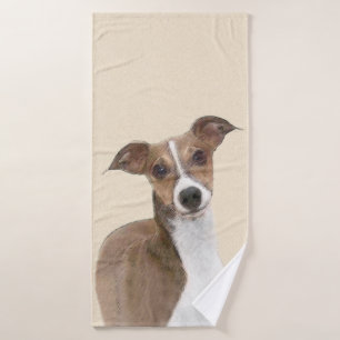 Conjunto De Toalhas Pintura italiana em greyhound - Arte canina origin