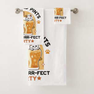 Conjunto De Toalhas Pinturas e penitentes do Partido de Gato Oktoberfe
