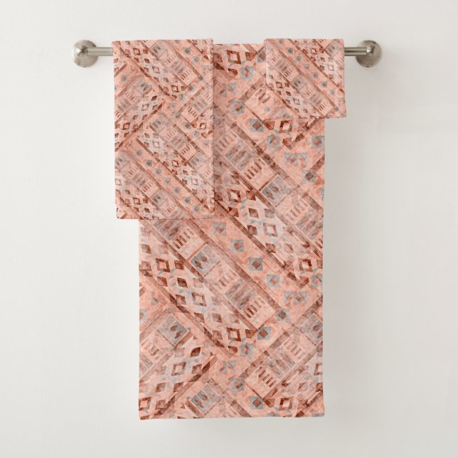 Conjunto De Toalhas Pixie étnico monocromático (Insitu)
