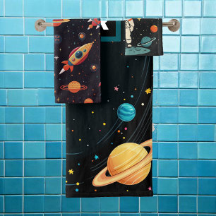 Conjunto De Toalhas Planilhas de naves espaciais personalizadas