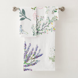 Conjunto De Toalhas Plantas e plantas bonito para amantes da natureza