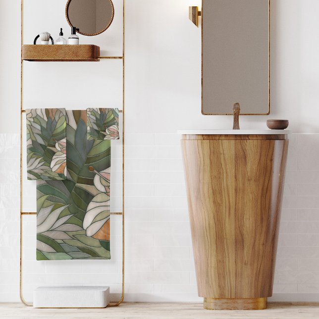 Conjunto De Toalhas Plantas tropicais Arte Digital do Mosaico (Criador carregado)