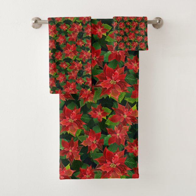 Conjunto De Toalhas Poinsettias (Insitu)