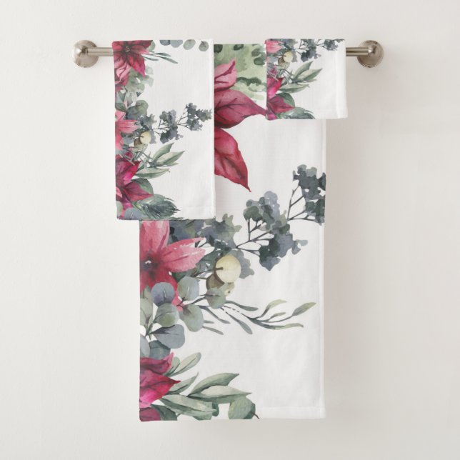 Conjunto De Toalhas Poinsettias (Insitu)