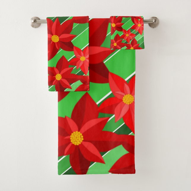 Conjunto De Toalhas Poinsettias (Insitu)