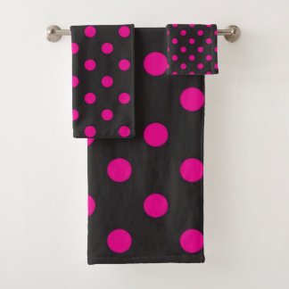 Conjunto De Toalhas Polka dot pattern