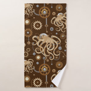 Conjunto De Toalhas Polvo Steampunk Retro Fantasia Mecânica