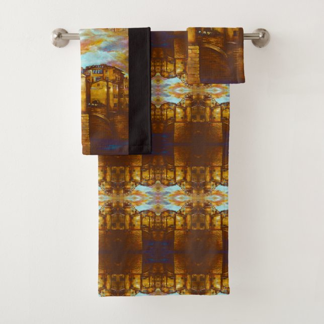 Conjunto De Toalhas Ponte Vecchio, Firenze (Insitu)