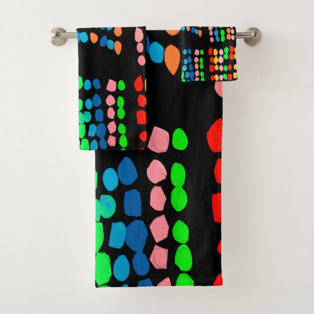 Conjunto De Toalhas Pontos coloridos (Insitu)