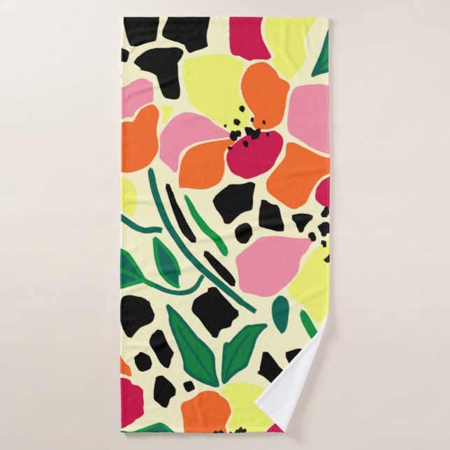 Conjunto De Toalhas Pontos de Jardim Tropicais (Toalha de Banho)