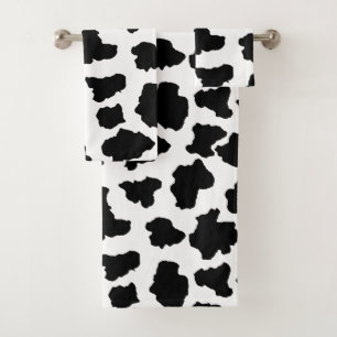Conjunto De Toalhas Pontos manchados do animal de Holstein do Dutch da
