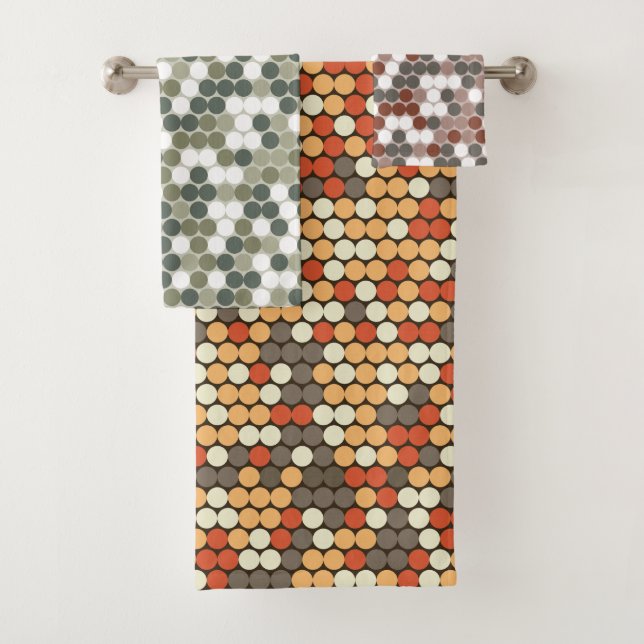 Conjunto De Toalhas Pontos retrô (Insitu)