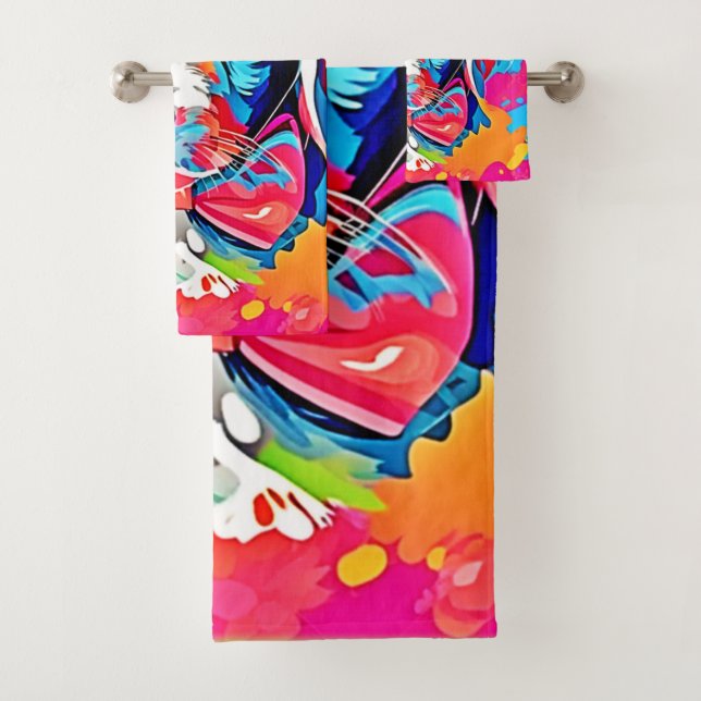 Conjunto De Toalhas Pop Art Puppy (Insitu)