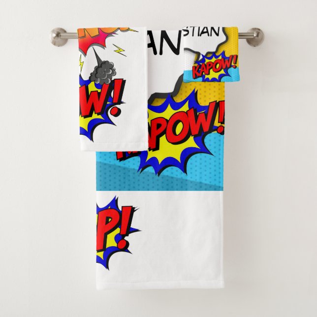 Conjunto De Toalhas Pop de Arte do Livro de Cômica (Insitu)