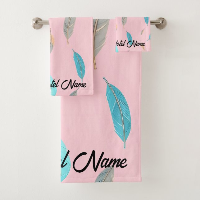 Conjunto De Toalhas Popular Feathers Luxury Boho Collection (Insitu)