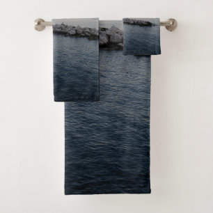 Conjunto De Toalhas Pôr do sol pastel Baía de Nápoles com Monte Vesúvi