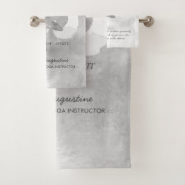 Conjunto De Toalhas Pose Om - Sinal de Árvore de Meditação YOGA Instru