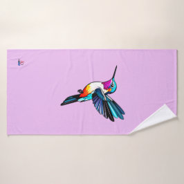 Conjunto De Toalhas Prächtiger Kolibri - Farbige Illustration