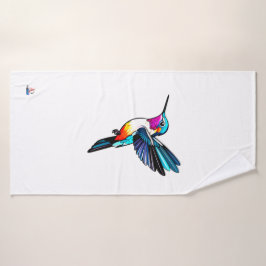Conjunto De Toalhas Prächtiger Kolibri - Farbige Illustration