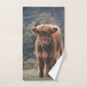 Conjunto De Toalhas Prados de outono de vitelo das vacas de montanha