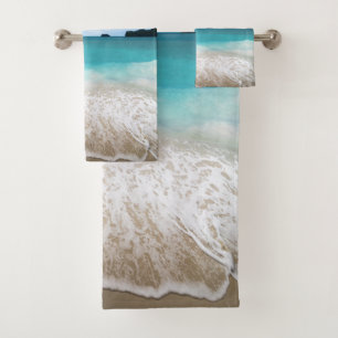 Conjunto De Toalhas Praia do Mar Tranquilo