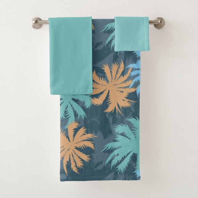 Conjunto De Toalhas Praia Vibe Palm Tree (Insitu)