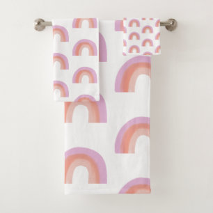Conjunto De Toalhas Prato-de-Arco-Íris Bonito Púrpura