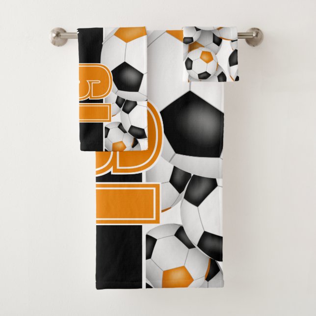Conjunto De Toalhas presente de espírito da equipe de laranja negra Mu (Insitu)