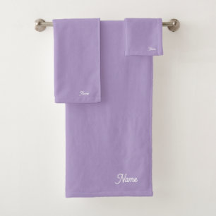 Conjunto De Toalhas Presente Lavanda Personalizado