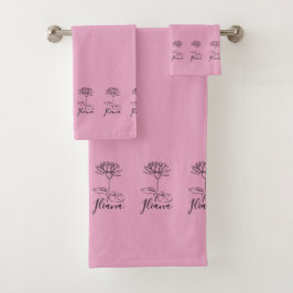 Conjunto De Toalhas Presente para o nascimento da Flor de Nascimento d